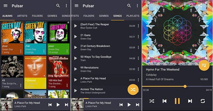 Reproductor de musica pulsar