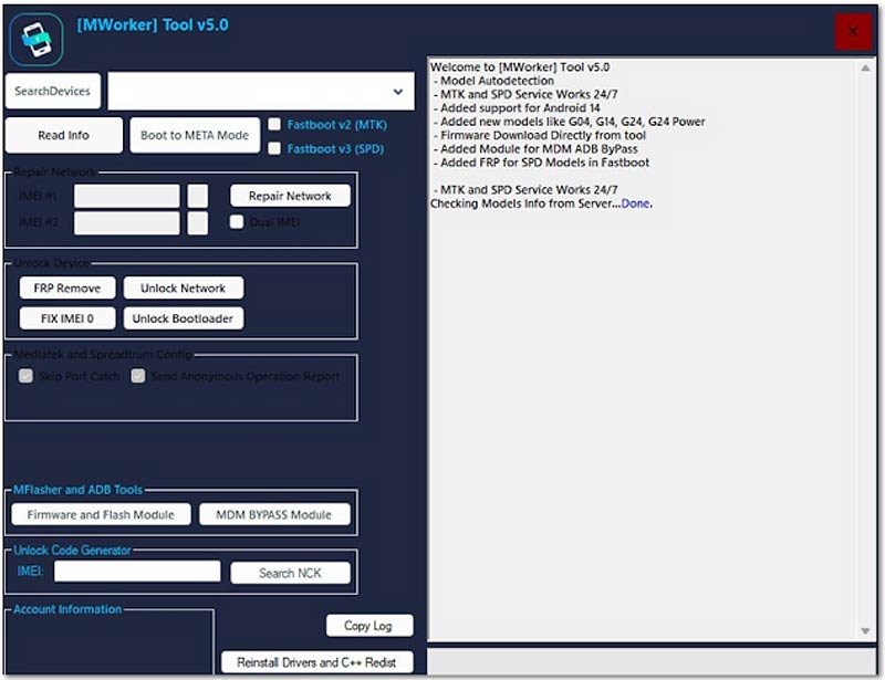 Herramienta MWorker V5 Rev6