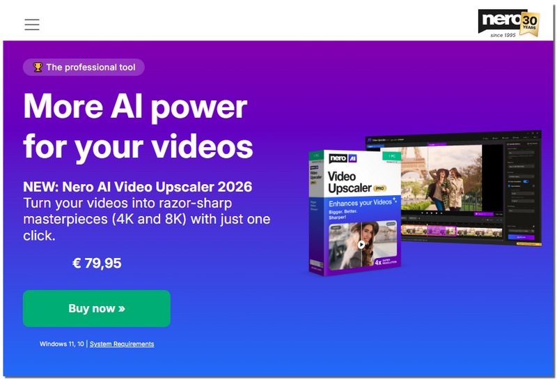 Nero Ai Video Upscaler