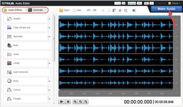 Editor de audio FileLab