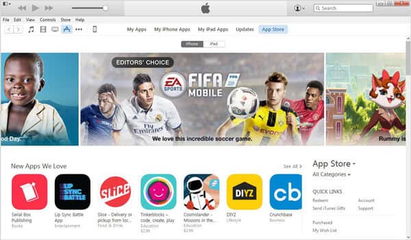 Eliminar aplicaciones de iTunes