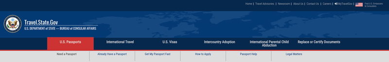Sitio web del Departamento de Estado de EE. UU.