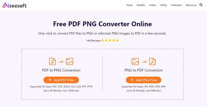 Aiseesoft PDF PNG Convertidor
