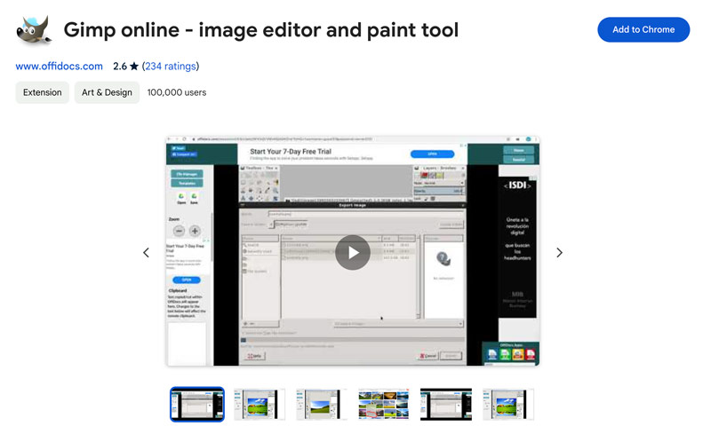 Editor de fotos para Chromebook GIMP