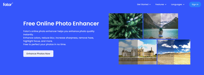 Fotor Enhnacer de fotos en línea gratis