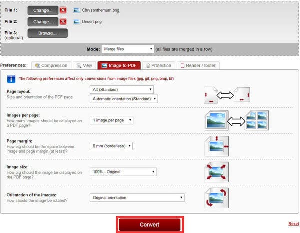 Convertir PNG a PDF en línea