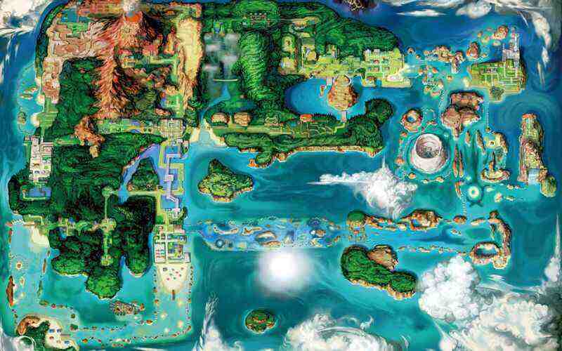 Mapa de la región de Hoenn