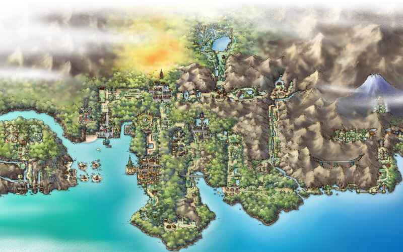Mapa de la región de Johto
