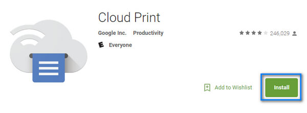 Descargue la aplicación Cloud Print de Google Play