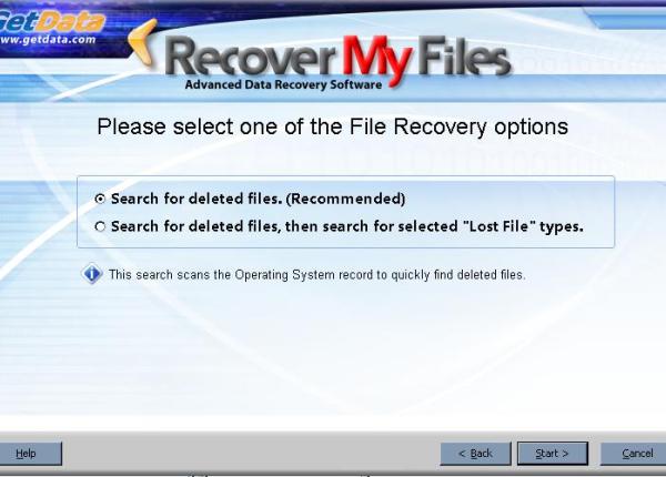 Recuperar archivos