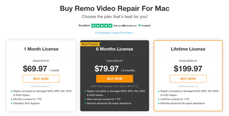 Precios de reparación de video Remo