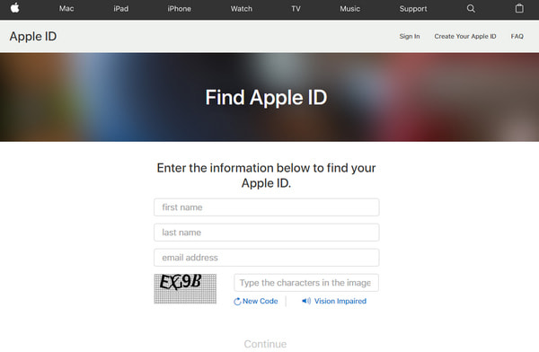 Restablecer ID de Apple
