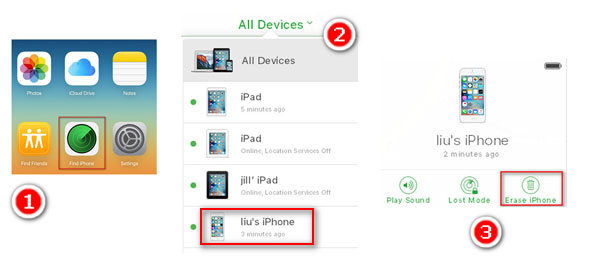 Desbloquear iPhone deshabilitado con Find My iPhone