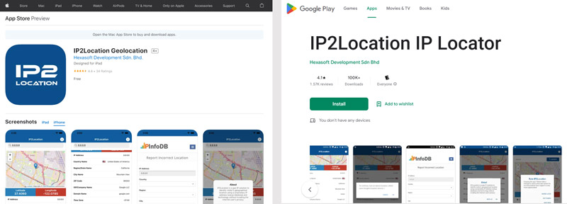 Descargue la aplicación IP2Location en iPhone Android