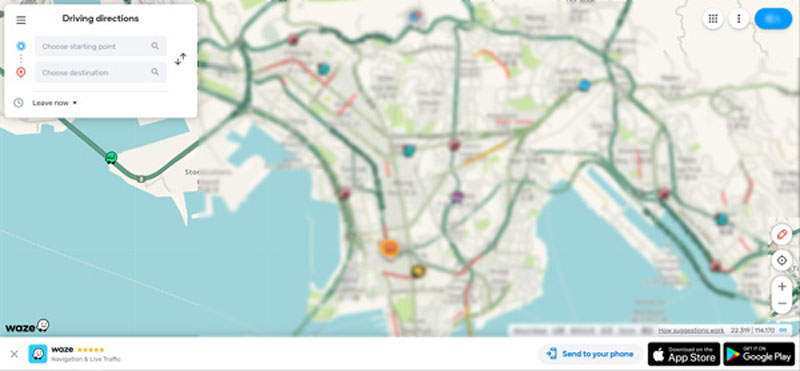 Waze alternativo de MapQuest