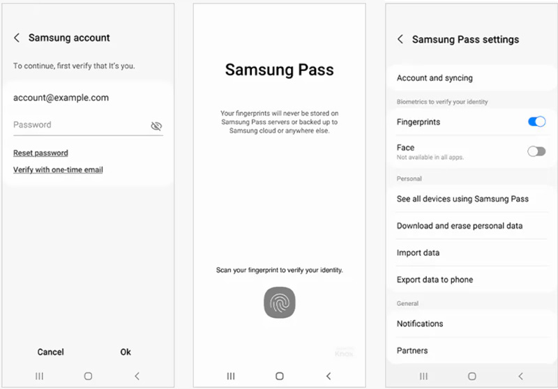 Configurar Samsung Pass