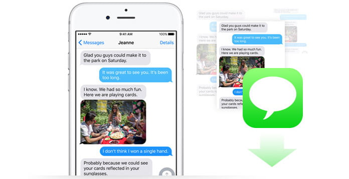 Guardar mensajes de texto desde iPhone