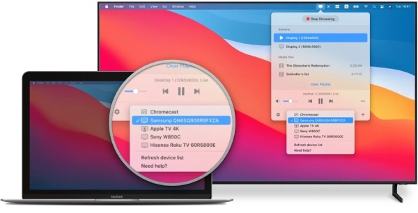Mirror Screen en Mac a Samsung TV con Airplay