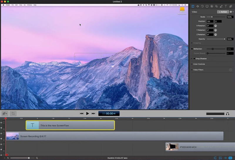 Grabador de pantalla Screenflow para MAC