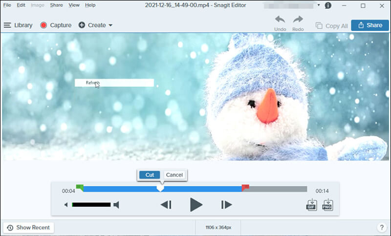 Grabador de pantalla Snagit para MAC