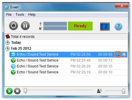 Grabadora de Skype Evaer