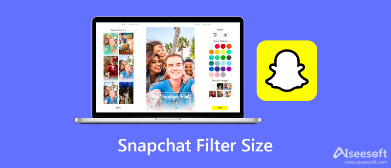 Tamaño del filtro de Snapchat