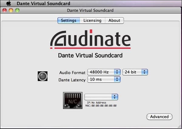 tarjeta de sonido virtual audinate dante