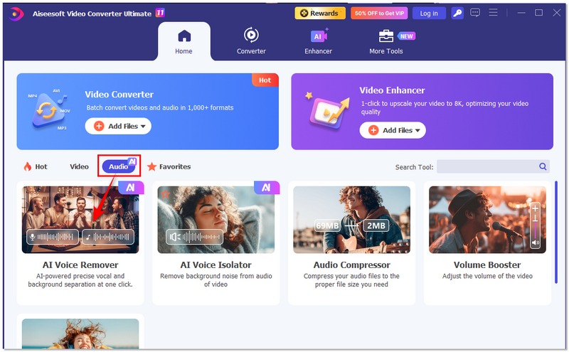 Elige un eliminador de voz con IA
