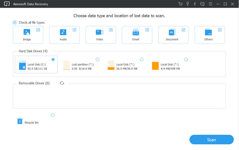 Recuperación de datos de Aiseesoft