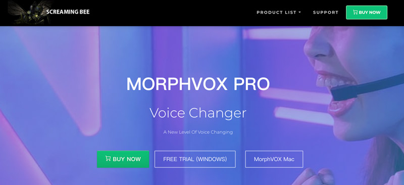Cambiador de voz MorphVOX