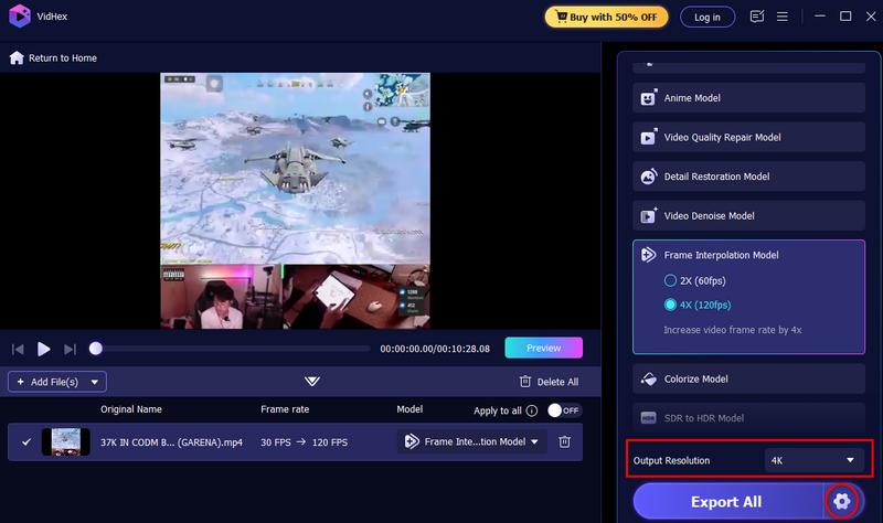 Ajustar la configuración de resolución