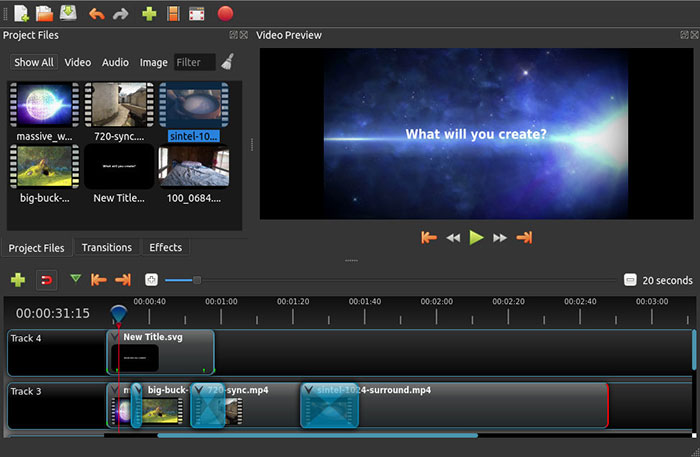 Editor de video Openshot