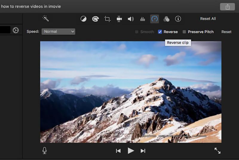 Video inverso usando iMovie