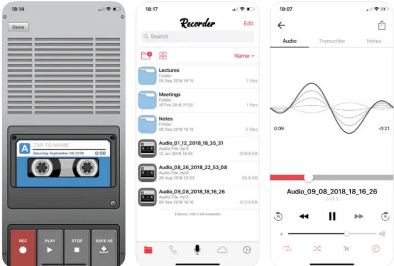 Grabadora de voz y editor de audio