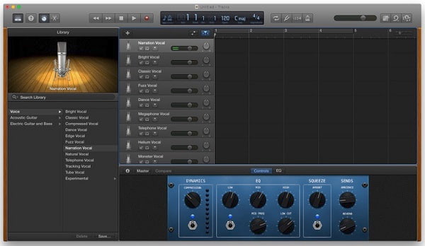 Grabadora de voz Garageband