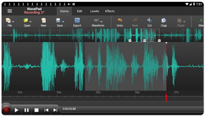 Editor de audio Wavepad
