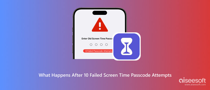 ¿Qué sucede después de 10 intentos fallidos de introducir el código de acceso de Tiempo de Pantalla?