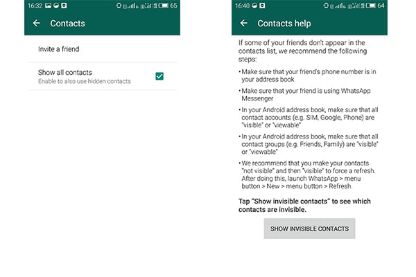 Problemas de WhatsApp en Android