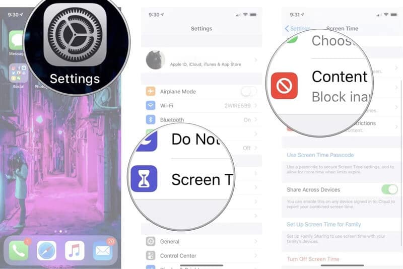 Restricciones de Where IS en iPhone iOS 12