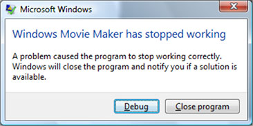 Windows Movie Maker deja de funcionar