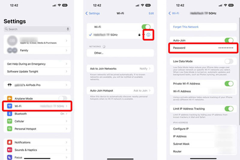 Cómo ver la contraseña de Wi-Fi en iPhone iOS 17