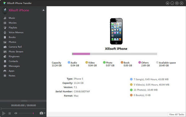 Transferencia del iPhone de Xilisoft