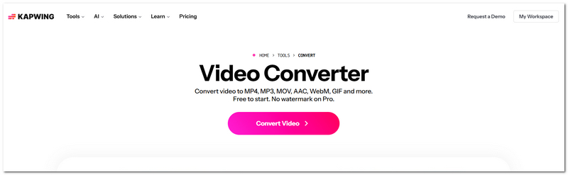 Alternativa al convertidor Kapwing