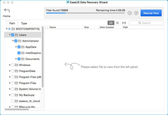 Escanear datos en Mac