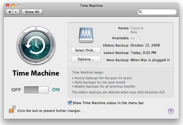Restaurar datos de Mac con Time Machine