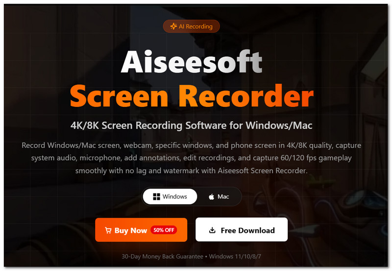 Grabador de pantalla Aiseesoft para Android