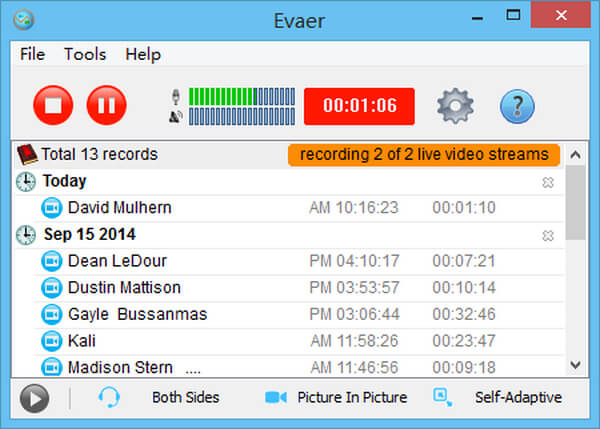 Grabadora de Skype Evaer