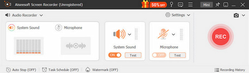 Grabar sonido del audio del sistema