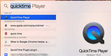 Aplicación de grabación de pantalla - QuickTime Player