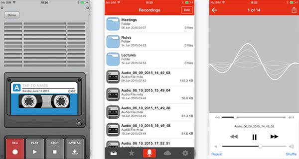 Grabador de audio para iPhone/iPad/iPod